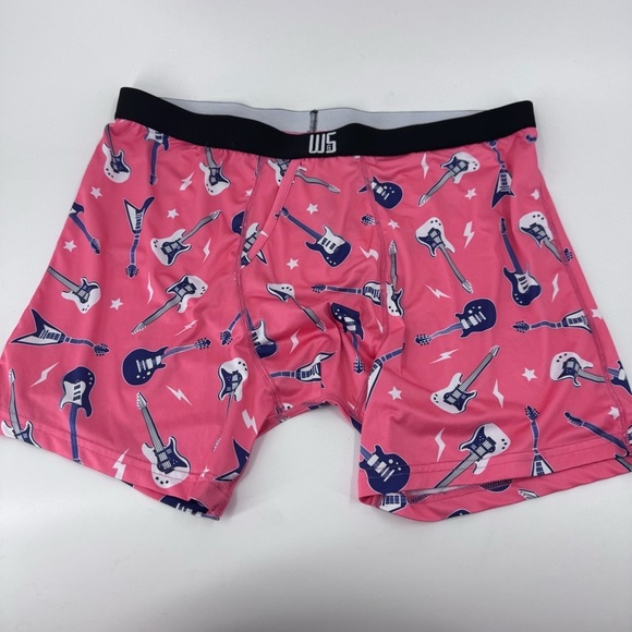 Warriors & Scholars Guitar Print Boxer Briefs - Picture 1 of 6